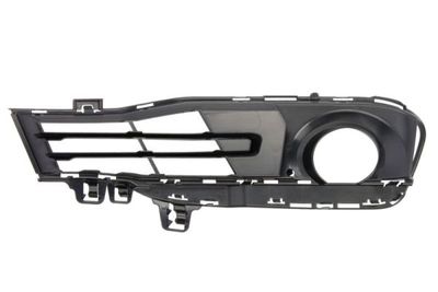 Voorbumper afdekking Voor Links (met mistlampgaten, plastic, zwart) past: BMW 3 F30, F31, F80 05.15-06.19