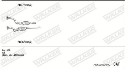 Изпускателна система WALKER ADK008320FC