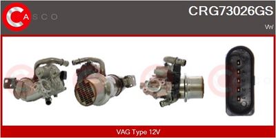 RADIATOR RECIRCULARE GAZE DE ESAPAMENT CASCO CRG73026GS