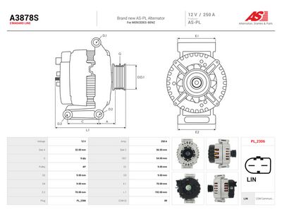 Generator AS-PL A3878S