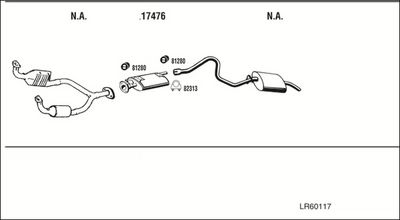 SISTEM DE ESAPAMENT WALKER LR60117