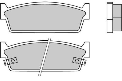 Комплект тормозных колодок, дисковый тормоз E.T.F. 12-0347 для INFINITI M30