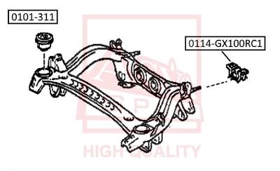 Подвеска, рычаг независимой подвески колеса ASVA 0101-311 для TOYOTA CRESTA