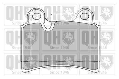 Комплект тормозных колодок, дисковый тормоз QUINTON HAZELL BP1569 для VW TOUAREG