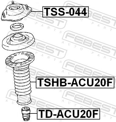 Suspension Strut Support Mount TSS-044