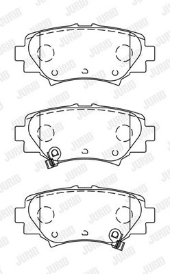 BREMSBELAGSATZ SCHEIBENBREMSE