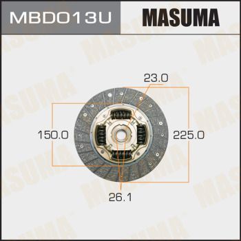 Диск сцепления MASUMA MBD013U для MITSUBISHI PAJERO