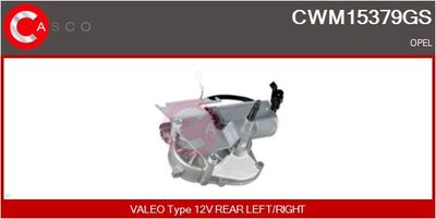 Двигатель стеклоочистителя CASCO CWM15379GS для OPEL OMEGA