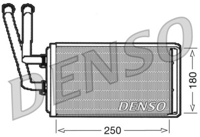 Теплообменник, отопление салона DENSO DRR09100 для FIAT ULYSSE