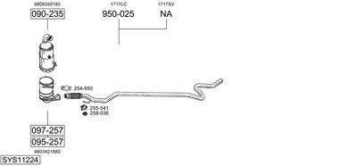 SISTEM DE ESAPAMENT BOSAL SYS11224