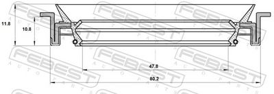 SIMERING DIFERENTIAL FEBEST 95MFS49801112R 1