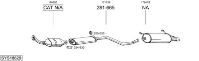 Изпускателна система BOSAL SYS18629