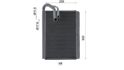 VERDAMPFER KLIMAANLAGE MAHLE AE222000S 9