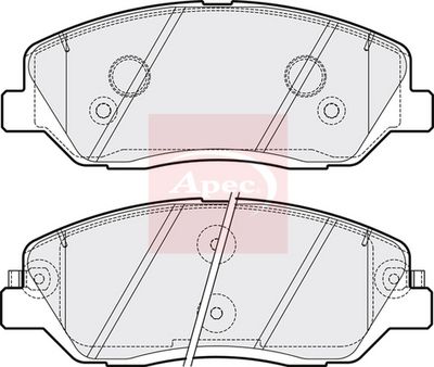 APEC Brake Pad Set, disc brake PAD1564