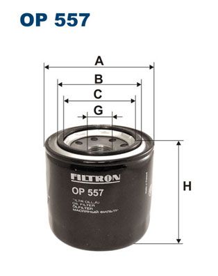 Filtr oleju FILTRON OP 557 produkt