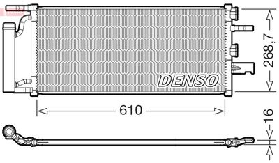 DENSO DCN05036 Радиатор кондиционера  для BMW X1 (Бмв X1)