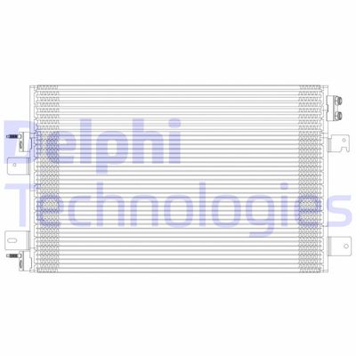 DELPHI TSP0225601 Радиатор кондиционера  для JEEP COMPASS (Джип Компасс)