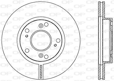 Тормозной диск OPEN PARTS BDA2554.20 для ACURA RSX