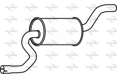 FENNO P23058 Глушитель выхлопных газов  для FORD FIESTA V (JH_, JD_) ST150