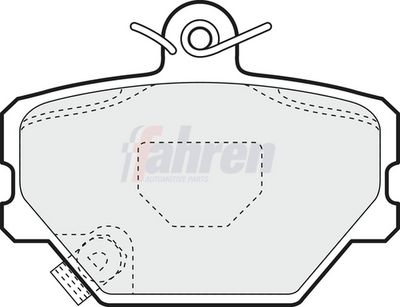 Fahren Brake Pad Set, disc brake FBP3174