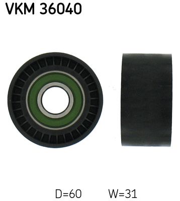 Паразитный / ведущий ролик, поликлиновой ремень VKM 36040