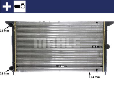 Радиатор, охлаждение двигателя MAHLE CR 607 000S для VW SHARAN