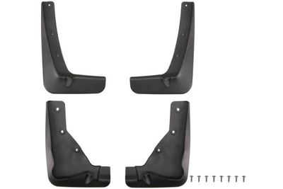 Spatlap Achter/Voor Links/Rechts (set 4 stuks.) past: MITSUBISHI ASX 02.10-12.12