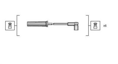 Комплект проводов зажигания MAGNETI MARELLI 941318111143 для PONTIAC BONNEVILLE