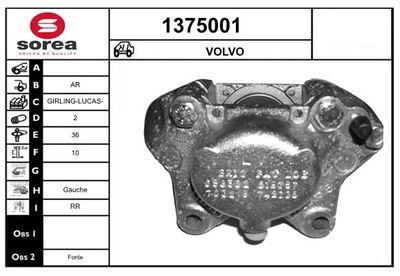 ETRIER FRANA SNRA 1375001