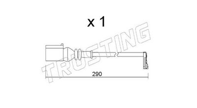 SENZOR DE AVERTIZARE UZURA PLACUTE DE FRANA