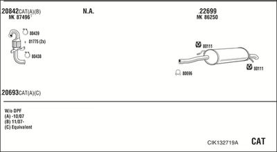 Układ wydechowy WALKER CIK132719A