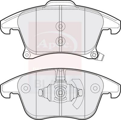 APEC Brake Pad Set, disc brake PAD2070B
