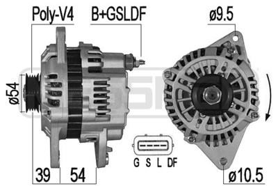 Генератор WILMINK GROUP WG2011439 для MITSUBISHI GALANT