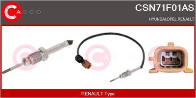 SENZOR TEMPERATURA GAZE EVACUARE