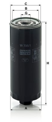 ÖLFILTER MANN-FILTER W7351 1