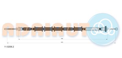 Тросик, cтояночный тормоз ADRIAUTO 11.0258.2 для FIAT DOBLO