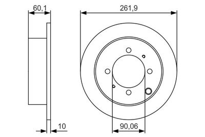 BOSCH 0 986 479 S53 Тормозной диск 