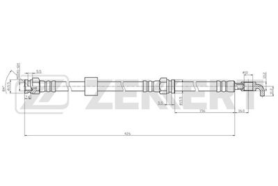 Тормозной шланг ZEKKERT BS-9516 для MAZDA MPV