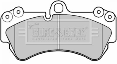 Комплект тормозных колодок, дисковый тормоз BORG & BECK BBP1973 для PORSCHE CAYENNE