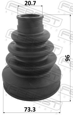 Bellow Kit, drive shaft 0315-FK