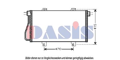 Конденсатор, кондиционер AKS DASIS 182029N для NISSAN INTERSTAR