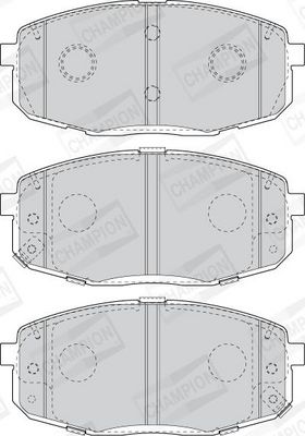 BREMSBELAGSATZ SCHEIBENBREMSE CHAMPION 573813CH 1
