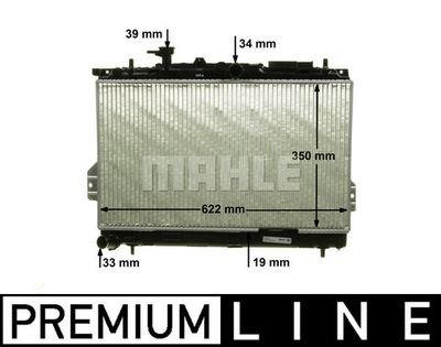 Радиатор, охлаждение двигателя MAHLE CR 1292 000P для HYUNDAI MATRIX