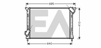 EACLIMA 31R07144 Радиатор охлаждения двигателя для MINI