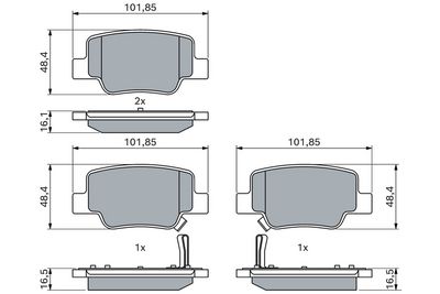 SET PLACUTE FRANA FRANA DISC BOSCH 0986494404