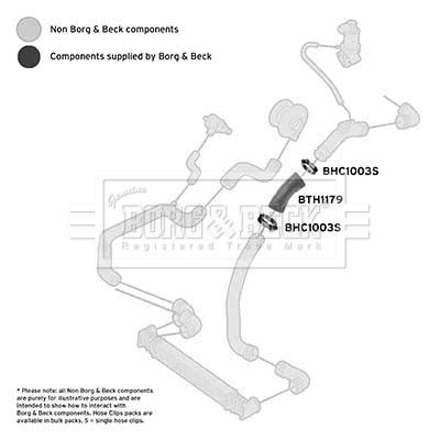 Charge Air Hose Borg & Beck BTH1179