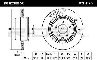 спирачен диск RIDEX
