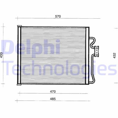 DELPHI TSP0225155 Радиатор кондиционера  для BMW 7 (E38) 730 i, iL