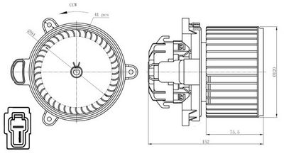 VENTILATOR HABITACLU NRF 34279 5