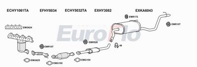 Układ wydechowy EUROFLO HYI30141001D